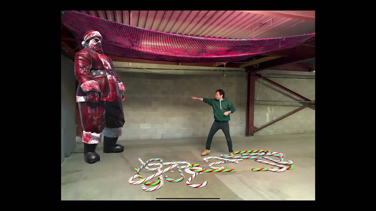 The Night Before Zombie Christmas (interactive AR installation)