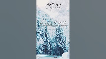 لقد كان لكم في رسول الله أسوة حسنة. ماتيسر من سورة الأحزاب بصوت الشيخ محمد صديق المنشاوي رحمه الله.