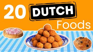 NT2 Learn 20 Typically Dutch Foods | 20 Typisch Nederlandse Gerechten | The Dutch Den | Inburger