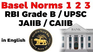 Basel Norms 1 2 3 explained in Simple Language with Concepts for RBI Grade B/UPSC/JAIIB/CAIIB