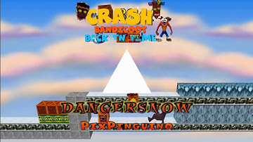 Crash Bandicoot - Back In Time Fan Game: Custom Level: Danger Snow By Pix Pinguino