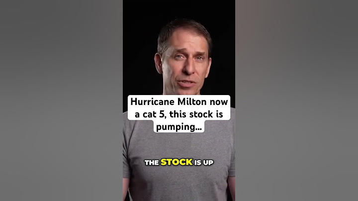 Generac is popping as Hurricane Milton gets stronger. #stockstobuy #stockstowatch #investing #stocks