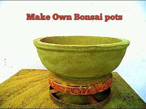 Super Easy Ways To make  Bonsai  Cemented pots  Make  your  