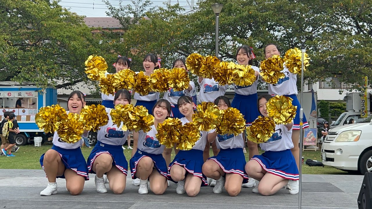 【初めてチアリーディング部によるチアダンス！】新田高校チアリーディング部によるチアダンスその1