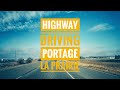 Driving highway Canada- From Winnipeg to Portage la prairie