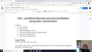 AP CSA Exam Tips Part 3