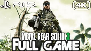 METAL GEAR SOLID 3 PS5 Gameplay Walkthrough FULL GAME (4K 60FPS) No Commentary (Master Collection)