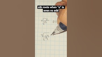 Nth root radical expressions (even vs odd) #shorts