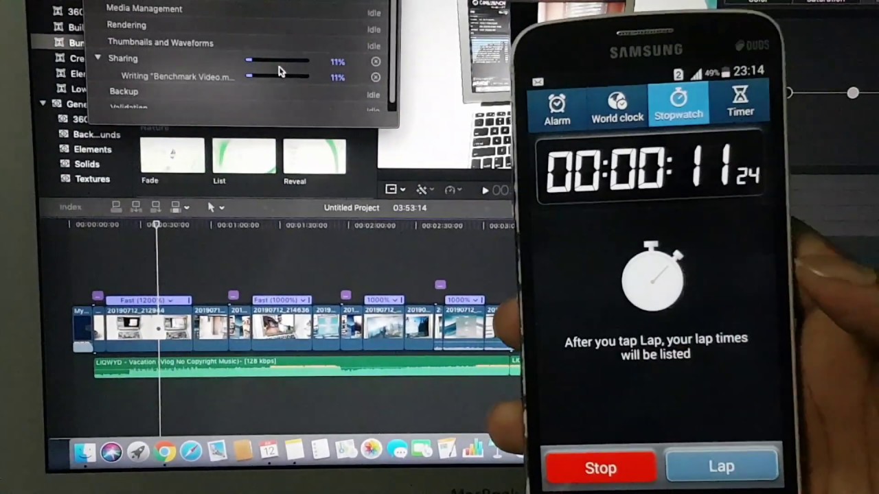 MACBOOK AIR 2017 Final Cut Pro X 1080p 60FPS Video Rendering Test ( Better Quality / Faster Encode )