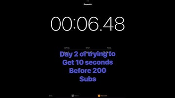 Day 2 of trying to get 10 seconds before 200 subscribers