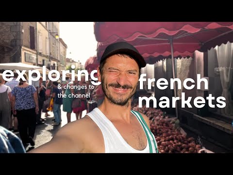 Buying fresh produce in France (Dordogne day trip) - EP9 - Chateau Summer Vacation