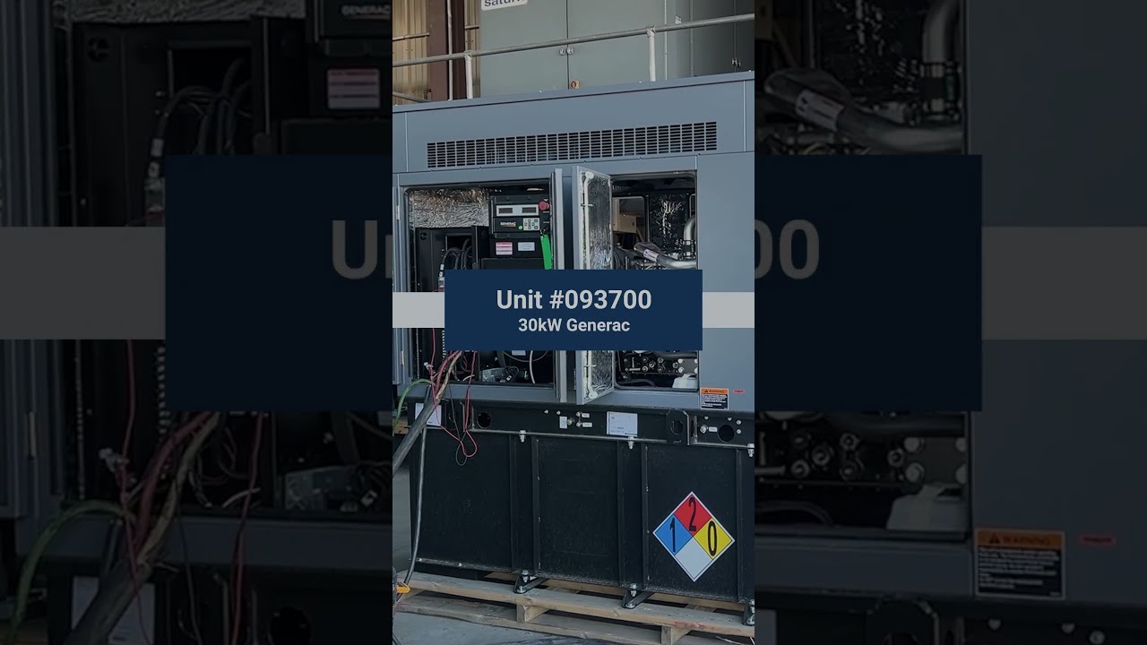30kW Generac Diesel Generator | Load Bank Test | Unit 093700
