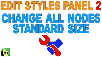 Tutorial - Intermediate - Edit Styles Panel 02 - How to Change All Nodes Standard Size All at Once