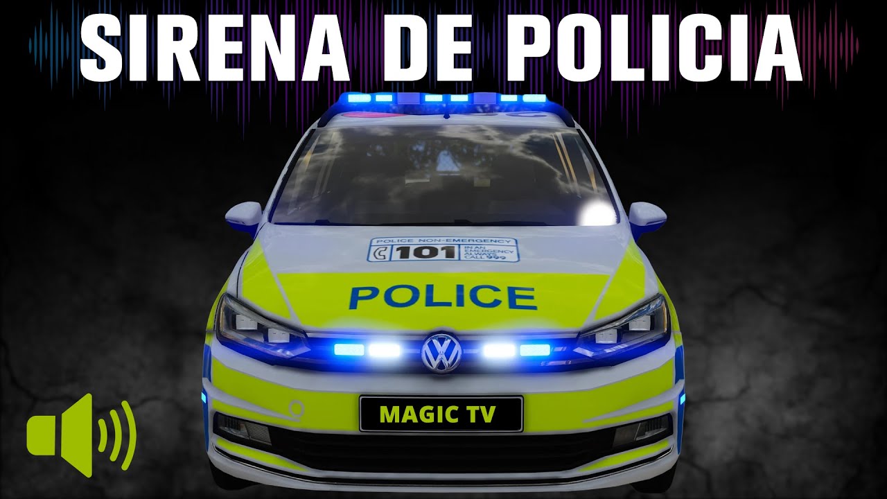 ¡Activa el Sonido! Sirenas Reales de Coches de Policía 🚨