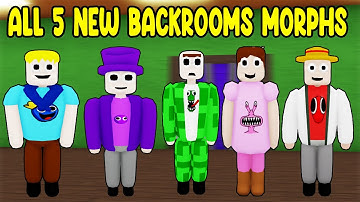 UPDATE - How To Find ALL 5 NEW BACKROOMS MORPHS in Find The Backrooms Morphs