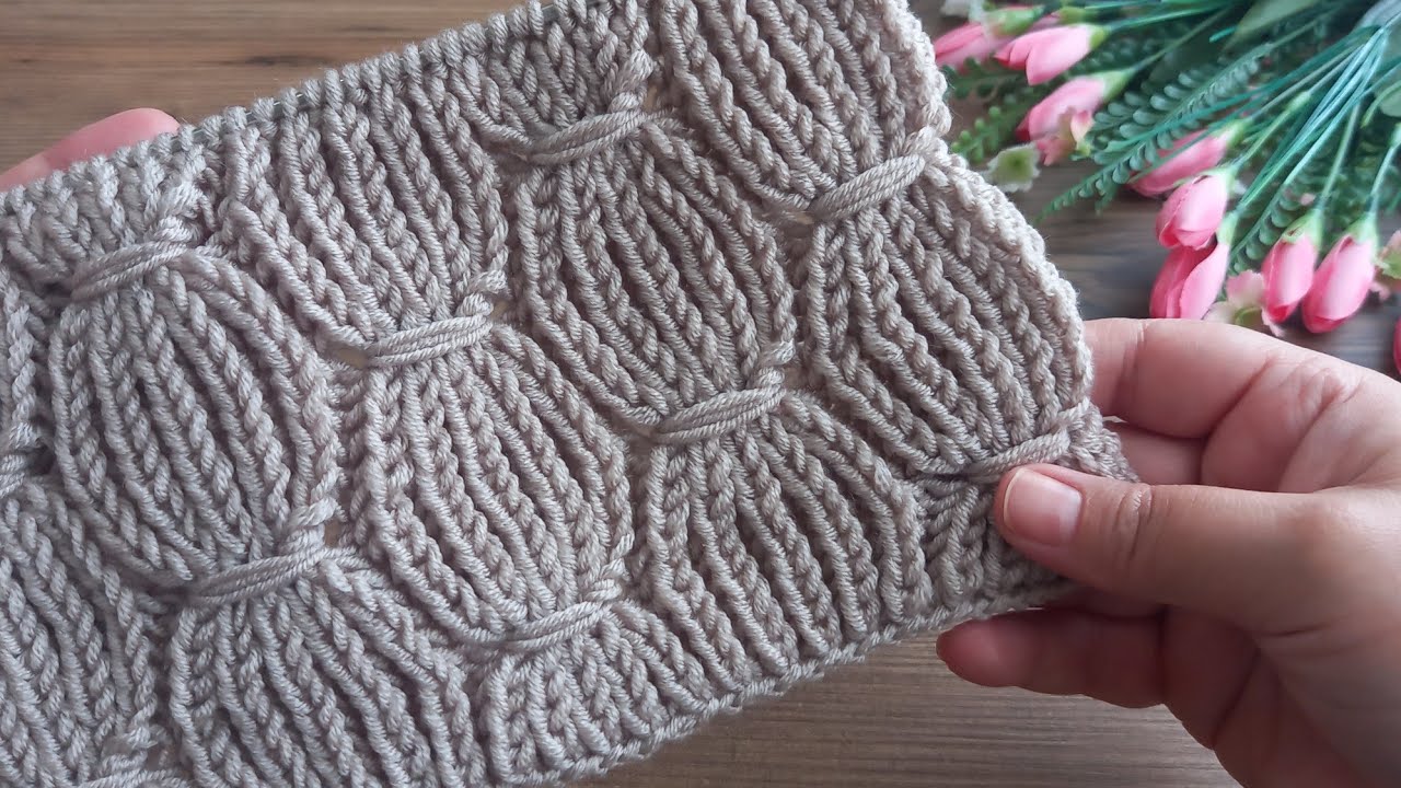 ✅️🍀Örmesi Kolay Görüntüsü Olay Örgü Modeli ✅️🍀Yumuşacık Puf Puf Örgü Modeli ✅️🍀knitting pattern