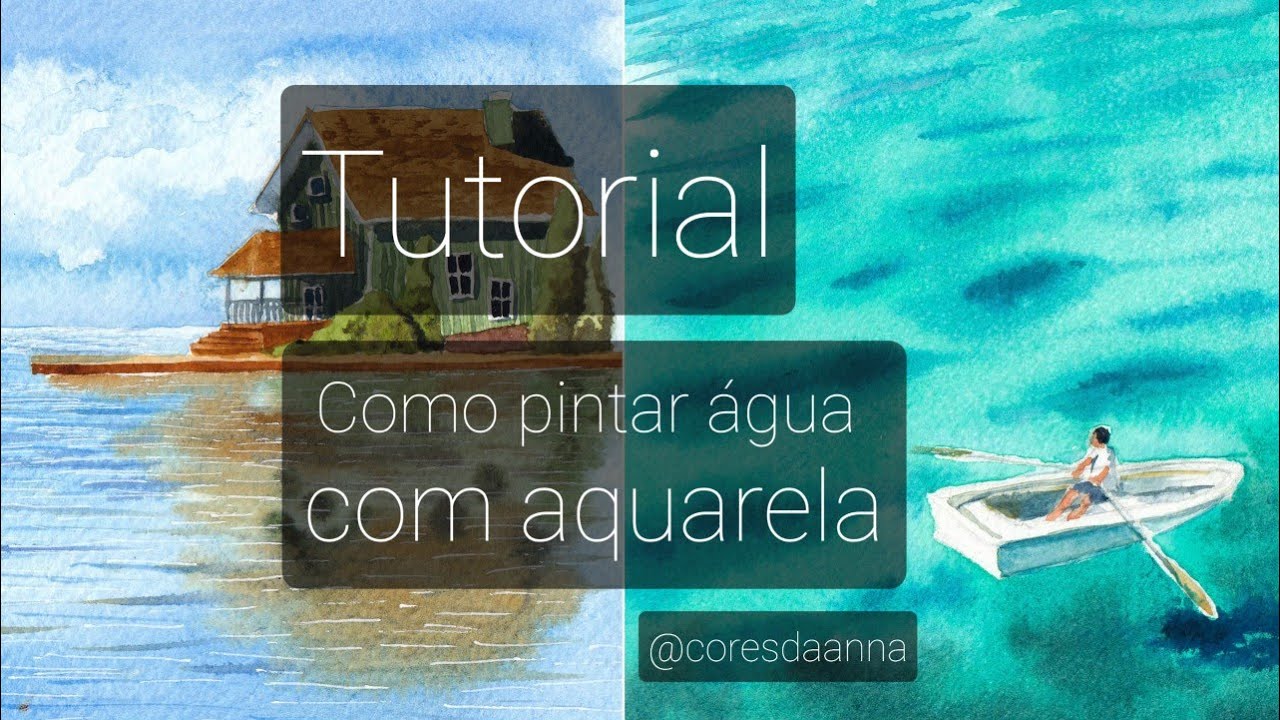 Como Pintar água Com Aquarela Iniciantes Youtube