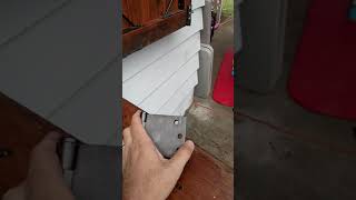DIY Dutch door fix w wide throw hinge Homax Easy Gate