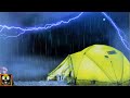 Thunderstorm Sounds | Rain on Tent | Thunder and Lightning with Relaxing Camping Ambience for Sleep