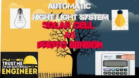Automatic night light || photo sensor and Arduino || old calculator