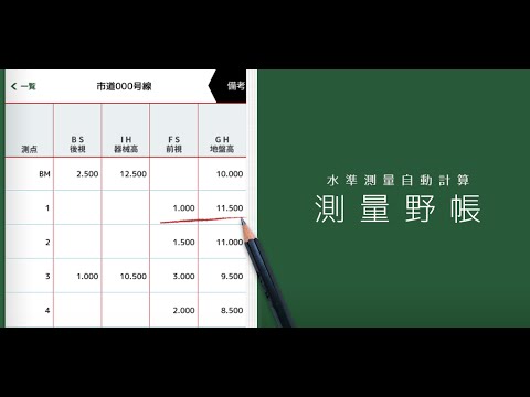 測量野帳 の使い方 Ios Androidアプリ Youtube