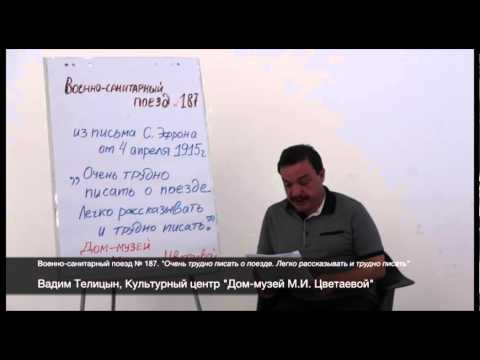 Лекции о Первой мировой: Вадим Телицын «Военно-санитарный поезд №187»