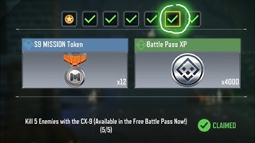 Kill 5 Enemies with the CX-9 (Available in the Free Battle Pass Now!) (5/5) ✅