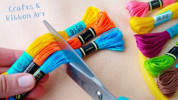 How to make feather using thread/embroidery thread/woolenthread/craft ideas  