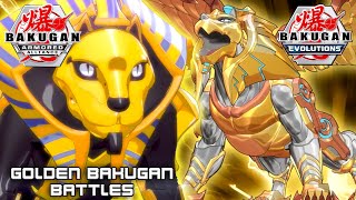 First GOLDEN BAKUGAN Battle in Every Season  Bakugan Evolutions, Geogan Rising & Armored Alliance!