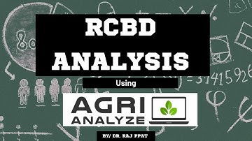 RCBD Analysis using agrianalyze