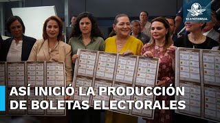 “¡Día histórico!”: Imprimen las primeras boletas electorales para el próximo 2 de junio