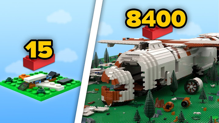 LEGO Сrashed Aircrafts in Different Scales | Comparison