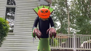 Gemmy Halloween Airblown Inflatable 10ft Pumpkin Reaper