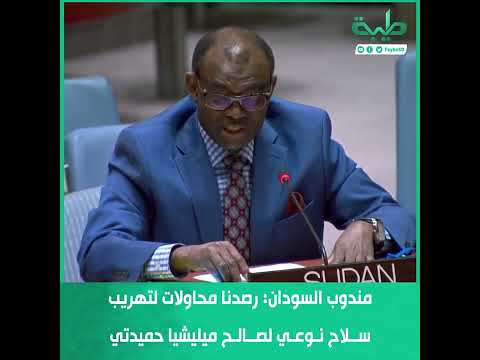 مندوب السودان رصدنا محاولات لتهريب سلاح نوعي مضاد للطائرات لصالح ميليشيا حميدتي