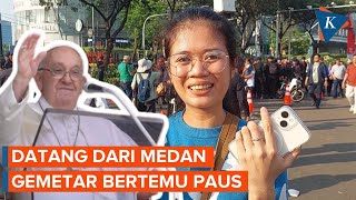 Warga Gemetar dan Menangis Lihat Paus Fransiskus