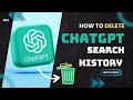 How to Delete Chatgpt Search History | Chatgpt ki History kaise Delete kare | ChatGPT