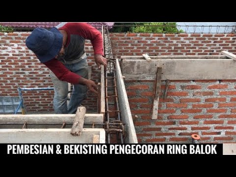 Cara pasang Ring Balok rumah