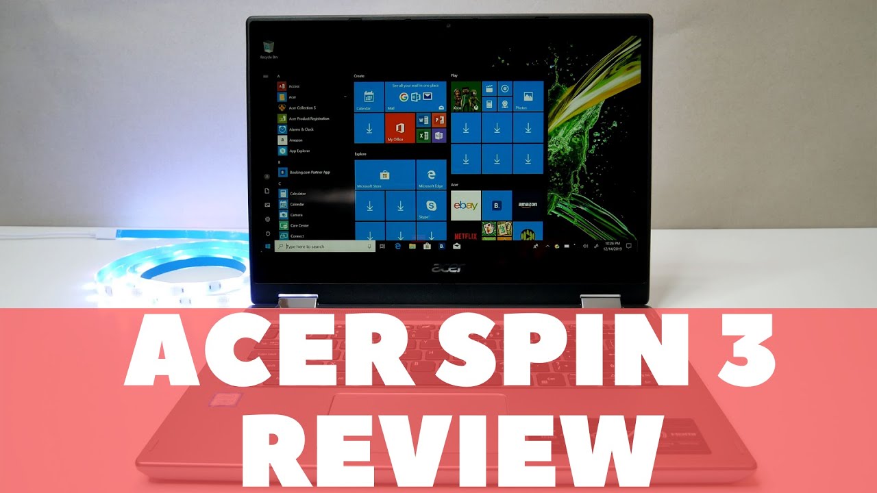 Acer Spin 3 14 Convertible 2in1 Laptop Review, UNBOXING