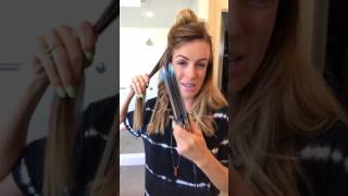 How to Curl Your Hair with a Flat Iron. 2017 Perfect for All Hair Types *instagram live*