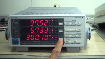 YOKOGAWA WT210 Digital power meter 　動作確認