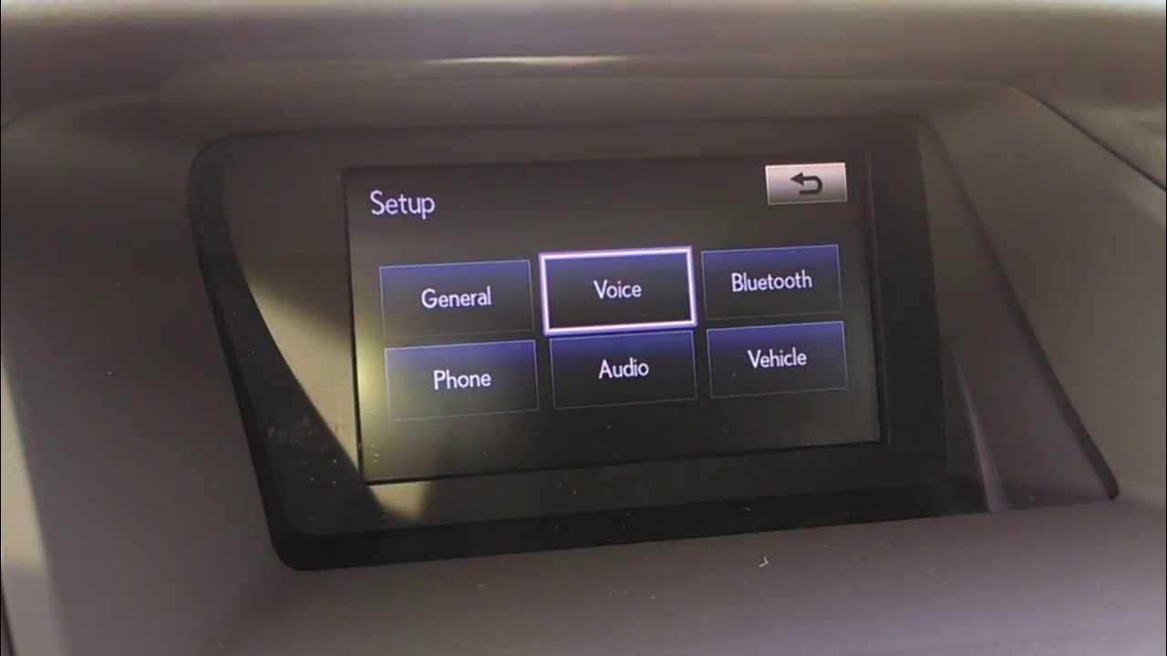 Lexus RX350 Voice Commands Setup Explanation YouTube