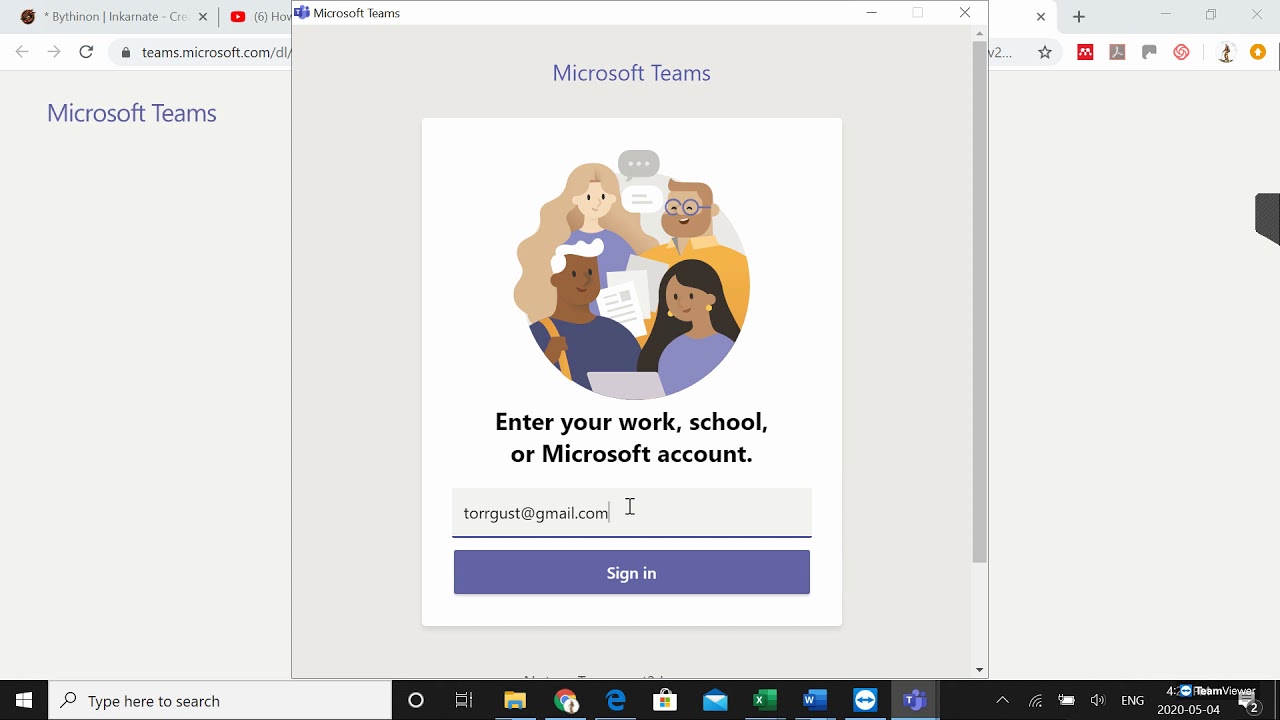 Creating A Microsoft Teams Account YouTube