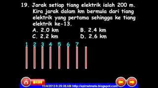 MATEMATIK UPSR : UKURAN PANJANG MELIBATKAN METER DAN KILOMETER
