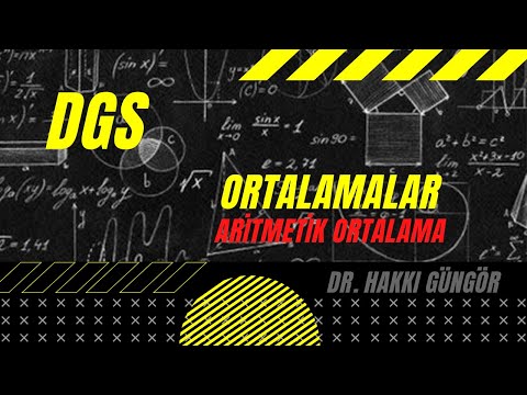 DGS ORTALAMA & ARİTMETİK ORTALAMA ÇIKMIŞ SORULARI 2010-2021