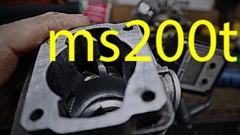 Stihl ms200t Restoration Port Timing and Squish