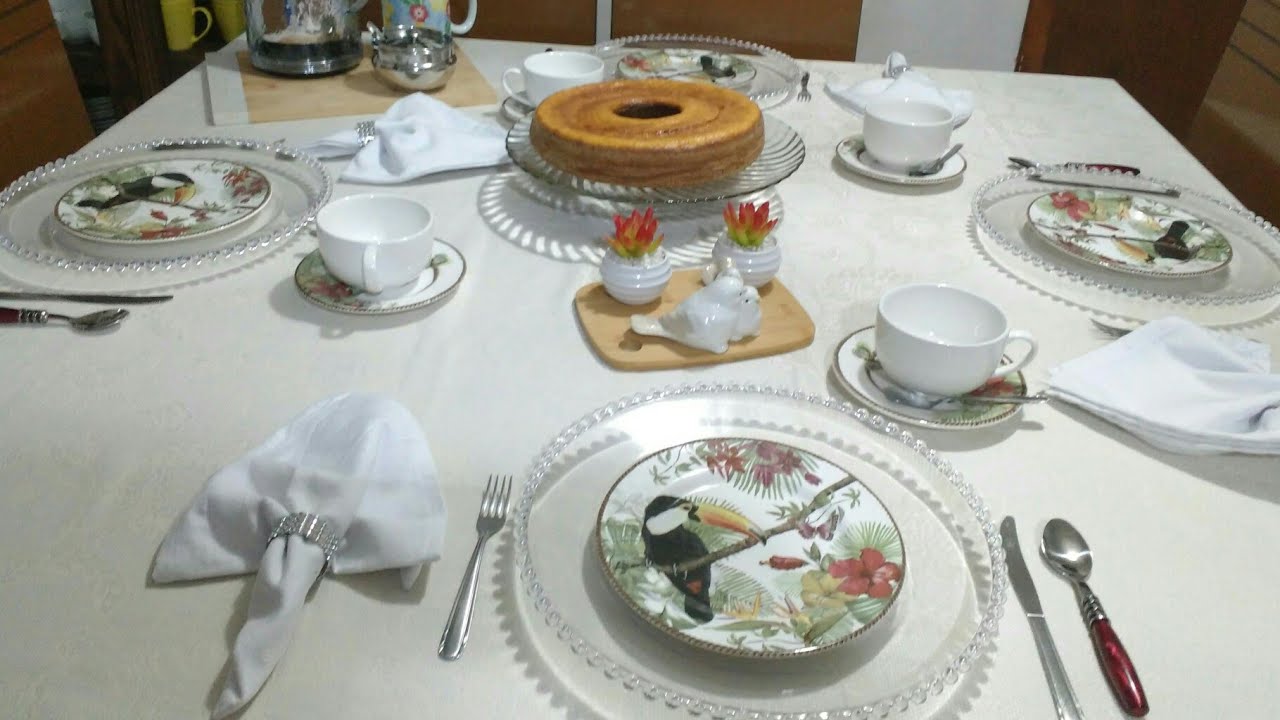 Posição correta dos talheres a mesa do café 🍴☕