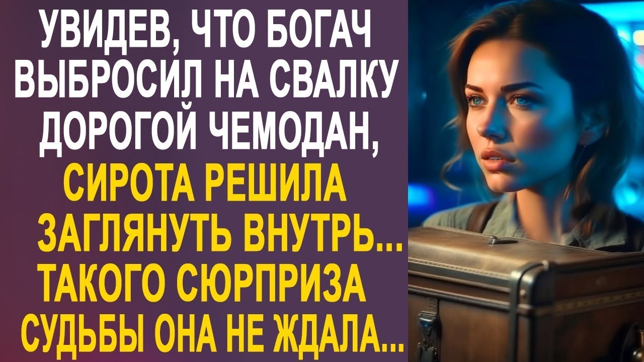 Увидев, что миллионер выбросил дорогой чемодан, сирота решила заглянуть внутрь. И оцепенела