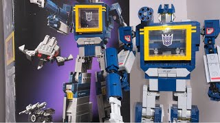 Incredible Transformers G1 Lego Soundwave figure. Stage by stage build, transformation demo & review