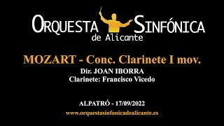 MOZART - Conc. Clarinete I mov - Orquesta Sinfónica de Alicante- Dir. Joan Iborra - Alpatró