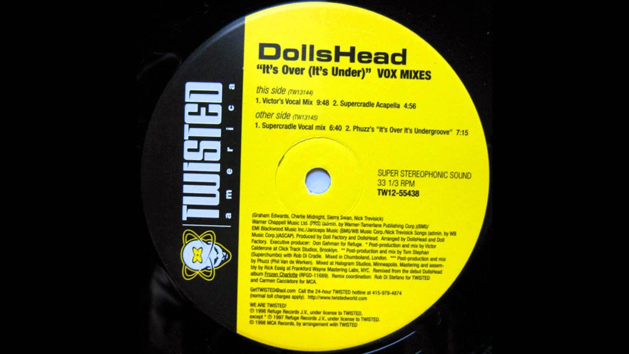 YouTube에서 It's Over It's Under (Victor Calderone's Club Mix) - Dollshead 보기 YouTube에서 It's Over It's Under (Victor Calderone's Club Mix) - Dollshead 보기